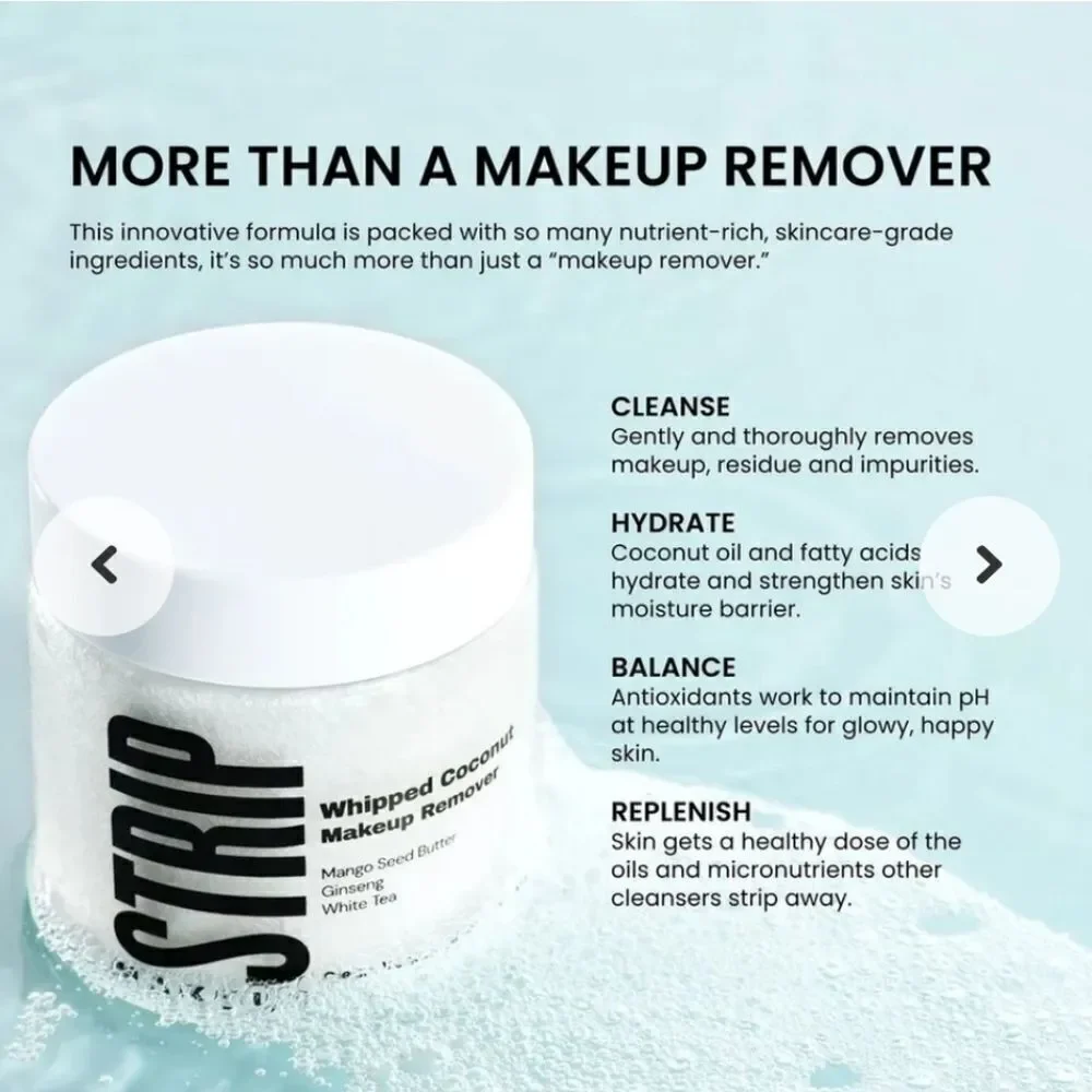 Strip Makeup Whipped Coconut Makeup Remover